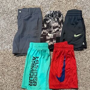 Under Armour Teal and Black Kids Shorts